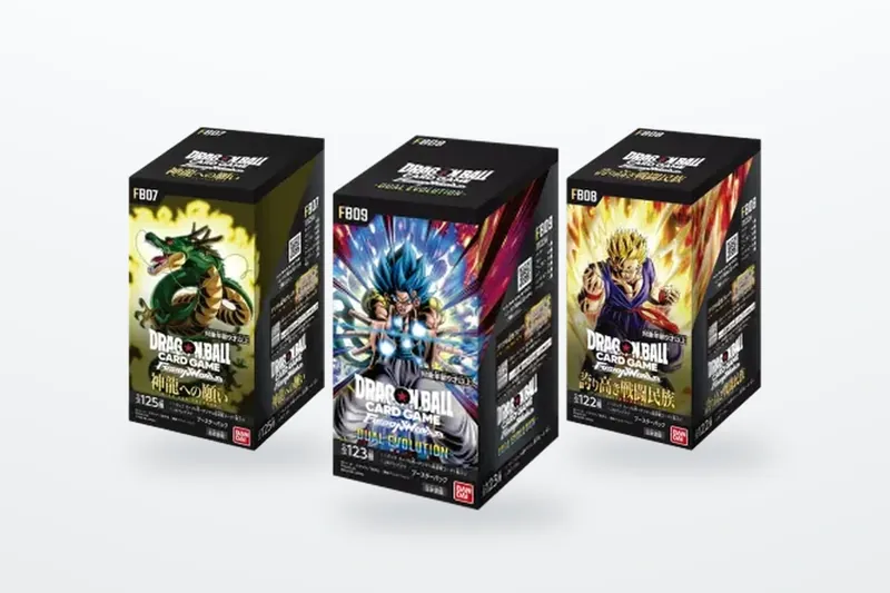 Japanese Dragon Ball Fusion World booster boxes